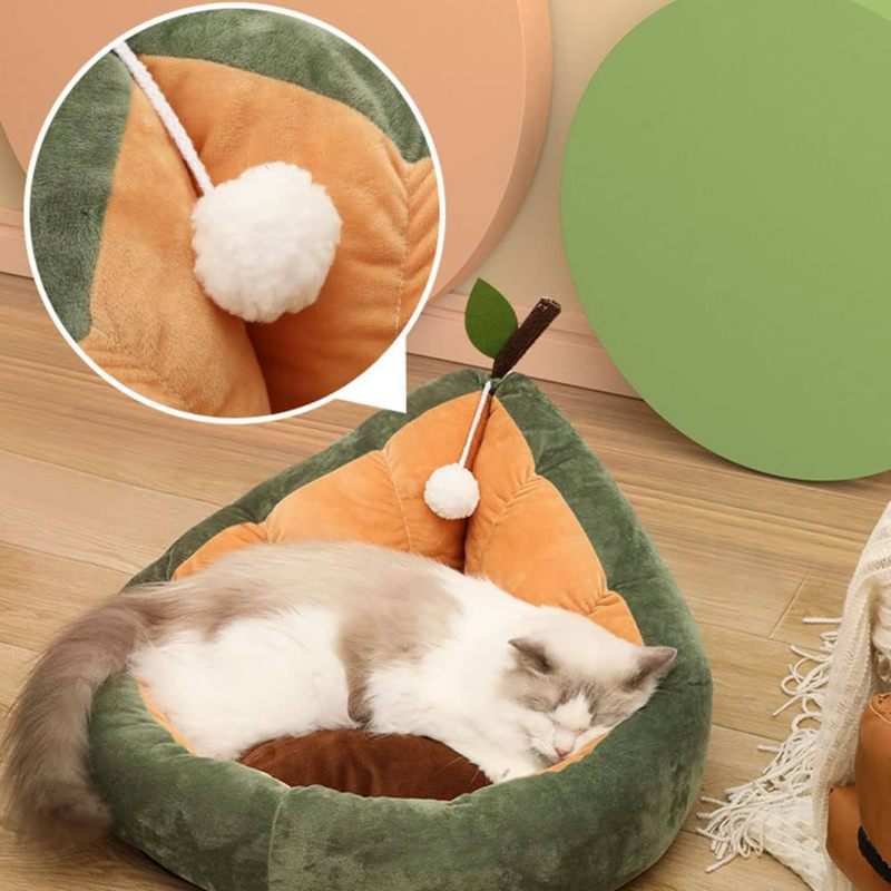 Fantasy Velvet All Seasons Pet Bed - Avocado