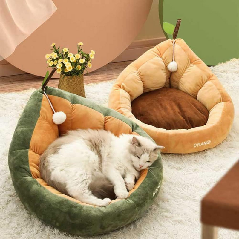 Fantasy Velvet All Seasons Pet Bed - Avocado