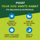 Freeze Dried Dog Treat - 100% Rabbit - 2.25 oz