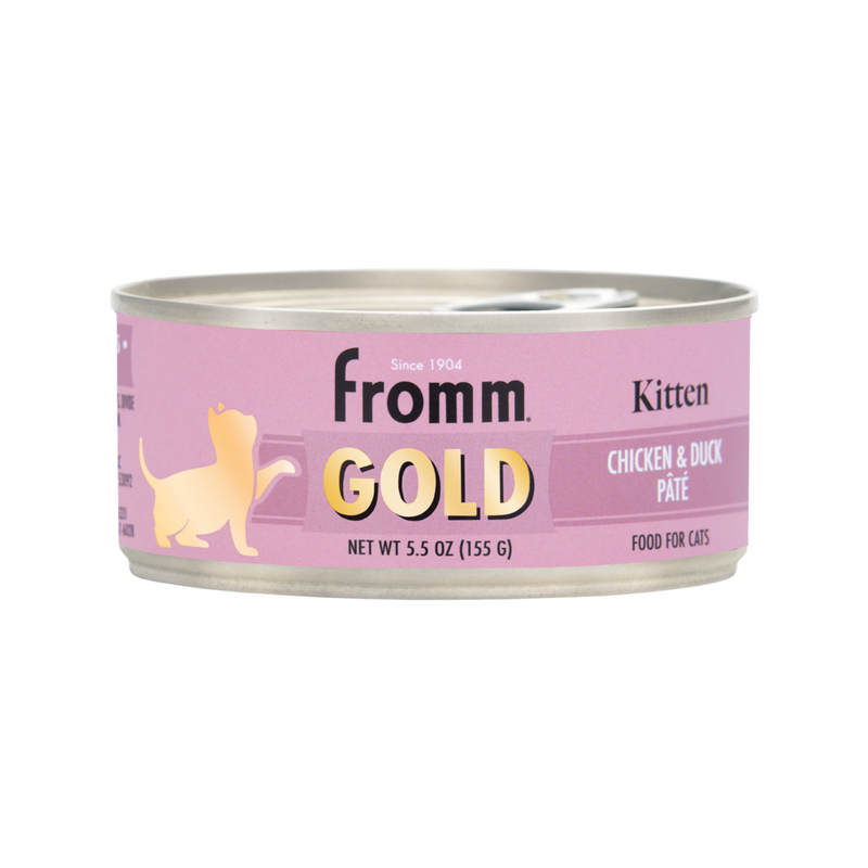 Canned Cat Food - GOLD - Kitten - Chicken & Duck Pâté - 5.5 oz