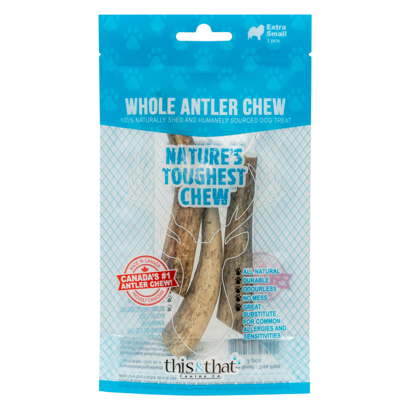 Natural Dog Chews - Whole Antler Chew