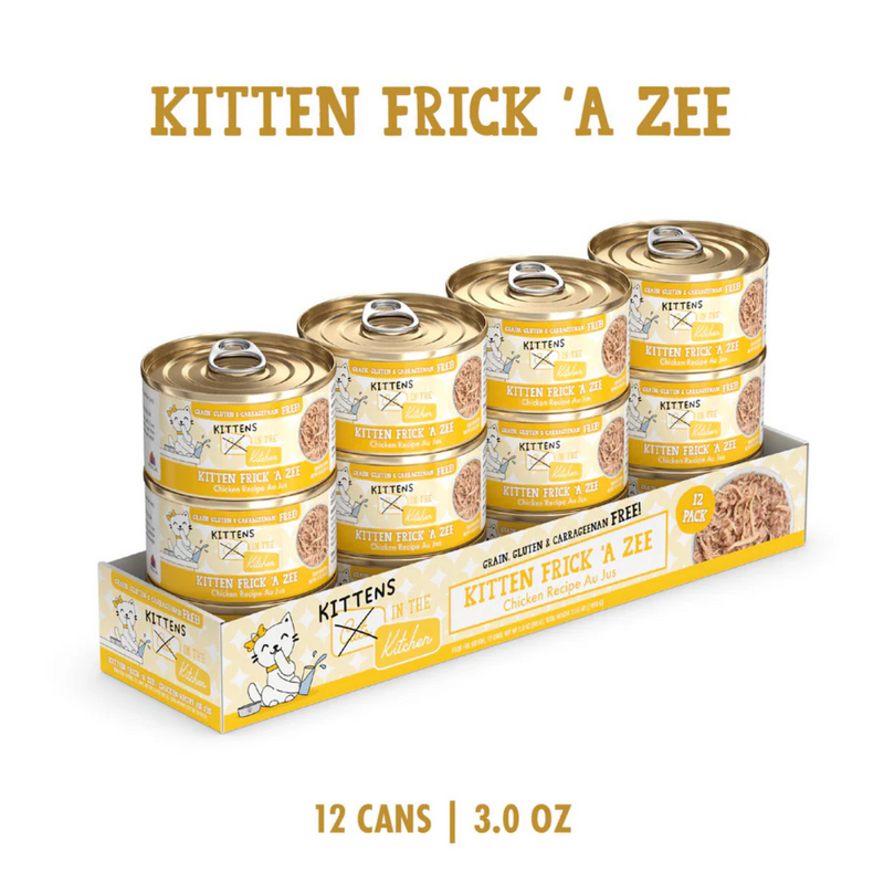 Nourriture pour chats en conserve - chatons dans la cuisine - Frick 'A Zee Chicken Recette au jus - 3 oz