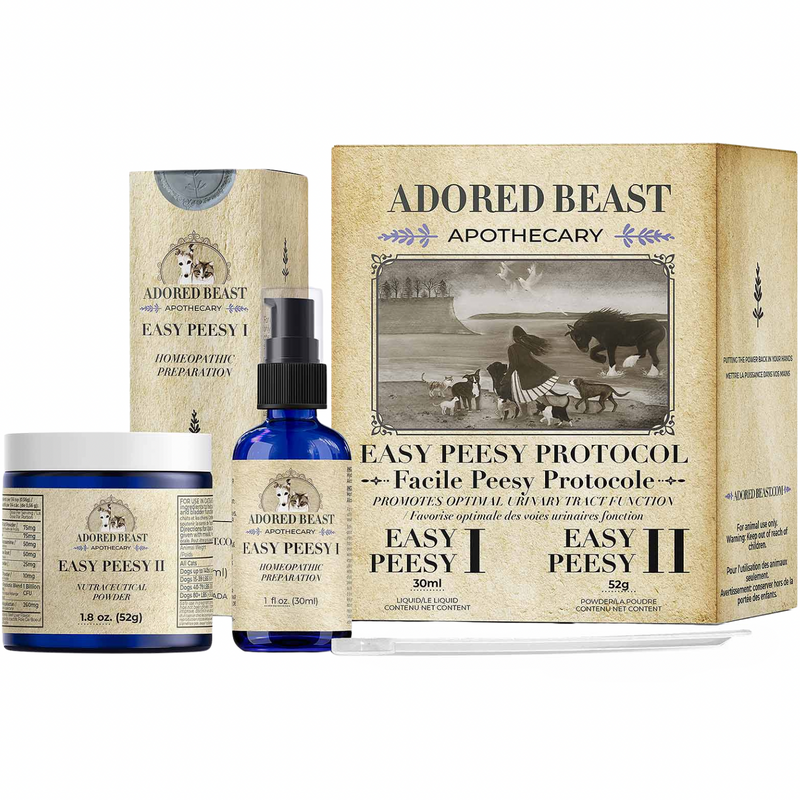 Dog & Cat Supplement - Easy Peesy Protocol - Promote Urinary Tract Function - 2 product kit