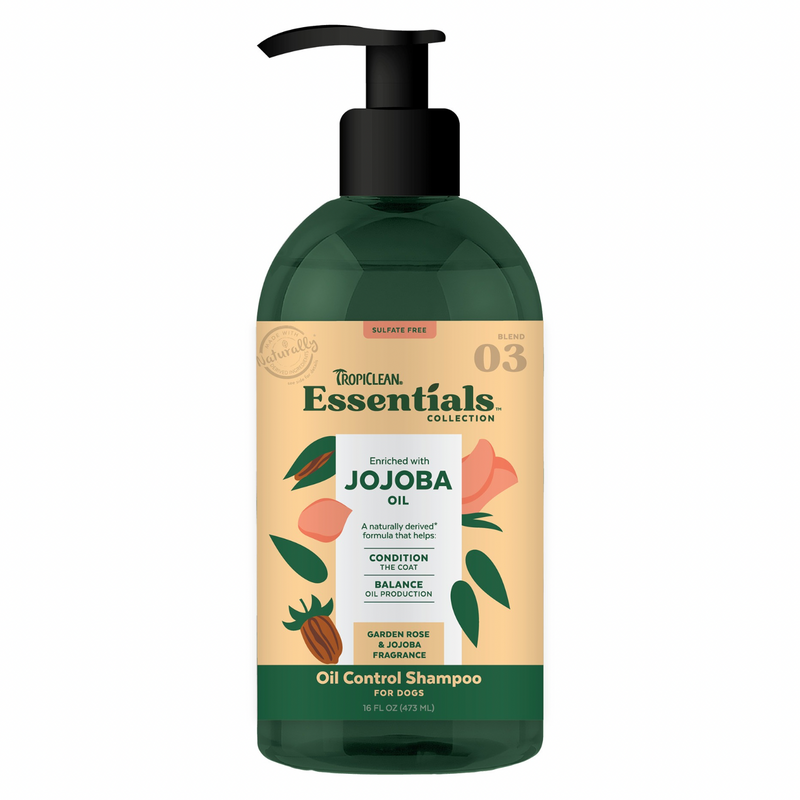 Dog Shampoo - ESSENTIALS - Jojoba Oil Control - 16 fl oz