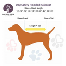 安全连帽雨衣 - 蓝色