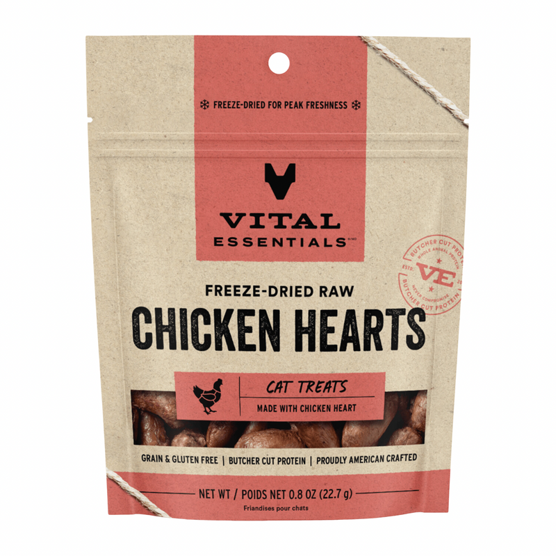 Freeze Dried Cat Treat - Chicken Heart - 0.8 oz