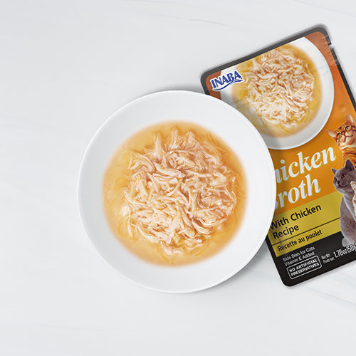 Side Dish Cat Treat - Chicken Broth - Chicken & Scallop Recipe - 50 g
