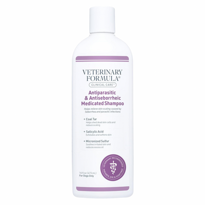 Antiparasitic & Antiseborrheic Medicated Shampoo For Dogs - 16 fl oz