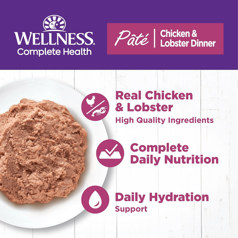 Canned Cat Food - COMPLETE HEALTH - Pâté - Chicken & Lobster Dinner - J & J Pet Club - Wellness