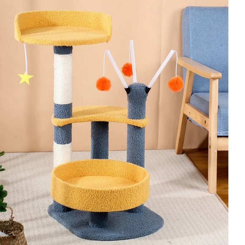 Multi Level Cat Tree Condo with Sisal Scratching Posts