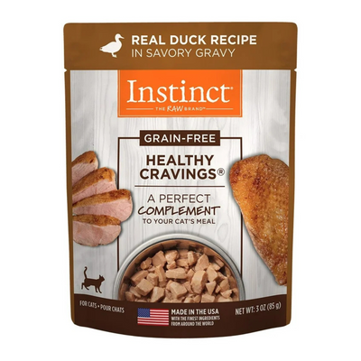 Wet Cat Food Topper - HEALTHY CRAVINGS - Real Duck Recipe - 3 oz pouch