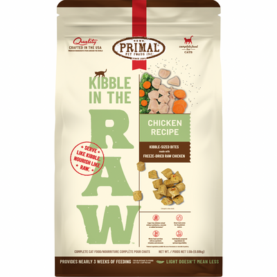 Freeze Dried Cat Food - KIBBLE IN THE RAW - Chicken Recipe