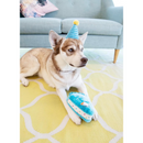 Plush Dog Toy - NomNomz - Birthday Cake - Blue
