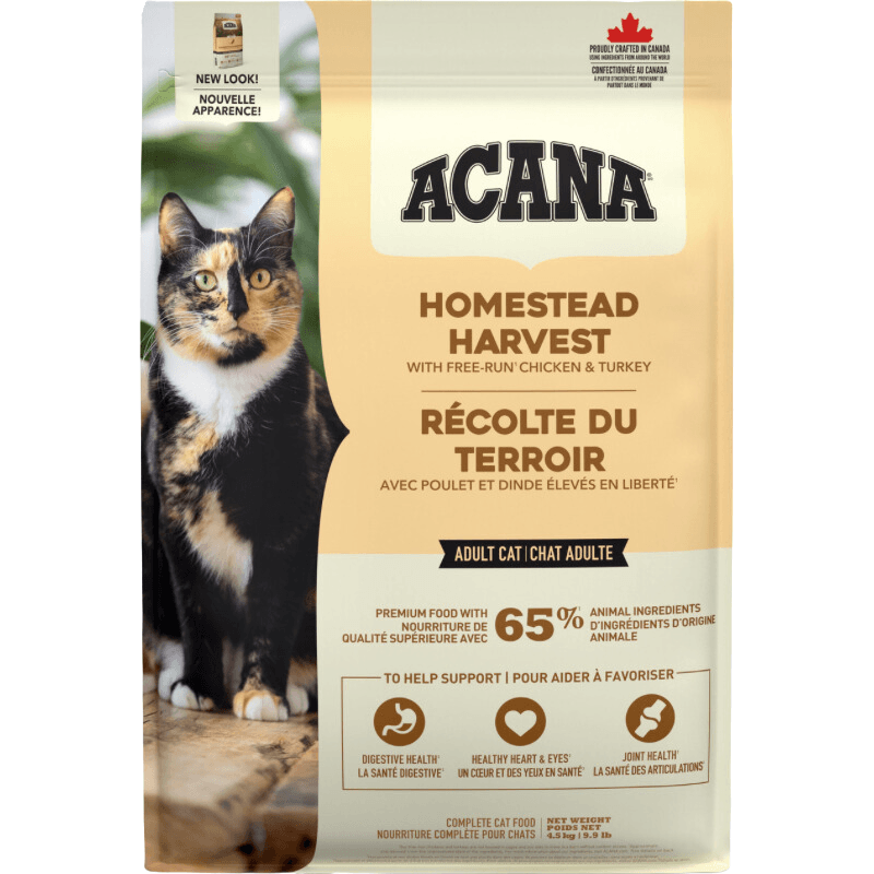 Dry Cat Food - Homestead Harvest - Adult - J & J Pet Club - Acana