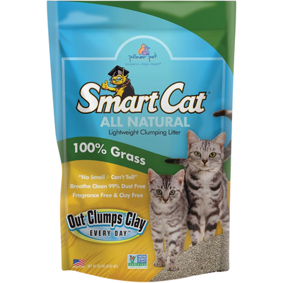 ALL NATURAL 100% Grass Lightweight Clumping Litter