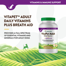 Dog Supplement - VitaPet Adult - Immune Support - Daily Vitamin + Breath Aid