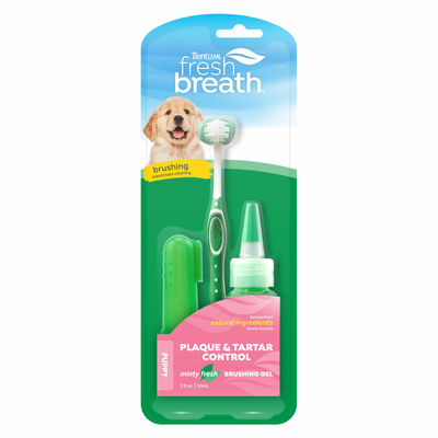 Respiration fraîche - Kit de soins oraux pour chiots (soins quotidiens)