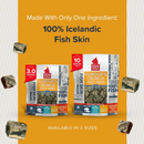 Air Dried Dog Treat - HUNDUR'S CRUNCH - Jerky Minis Fish Skin