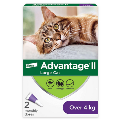 Advantage II - Grand chat adulte - plus de 4 kg / 9 lb