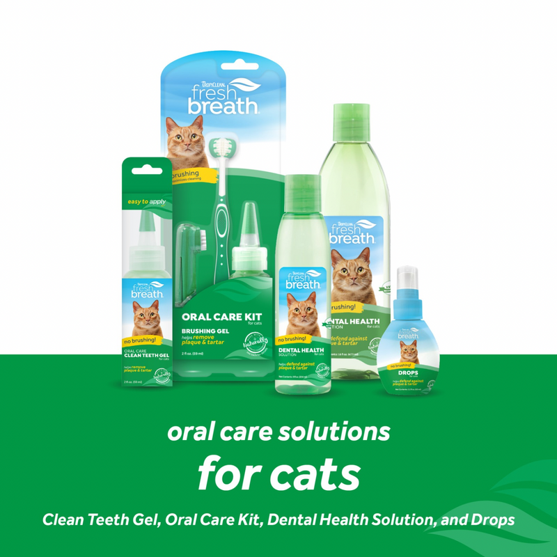 Cat Dental Health - FRESH BREATH - Oral Care Clean Teeth Gel - 2 fl oz