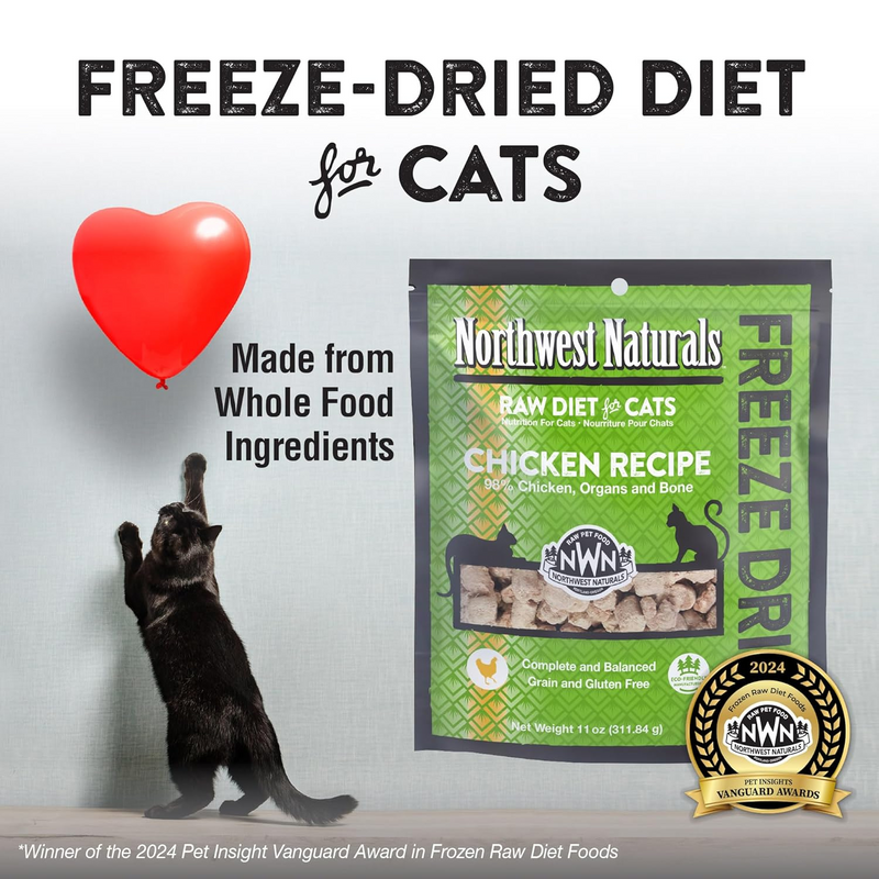 Freeze Dried Cat Food - Nibbles - Chicken Recipe - 11 oz