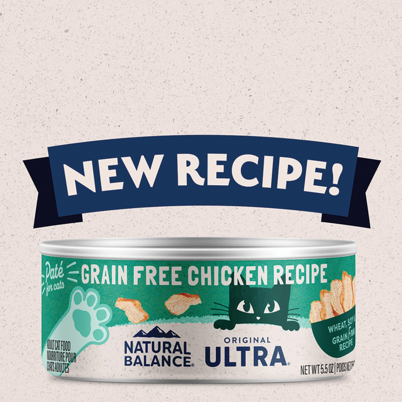 Canned Cat Food - ORIGINAL ULTRA - Grain Free Chicken Recipe Paté - 5.5 oz