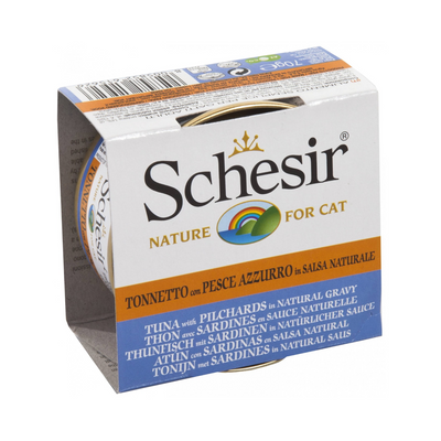 Wet Cat Food Topper - IN NATURAL GRAVY - Tuna & Pilchards - 70 g