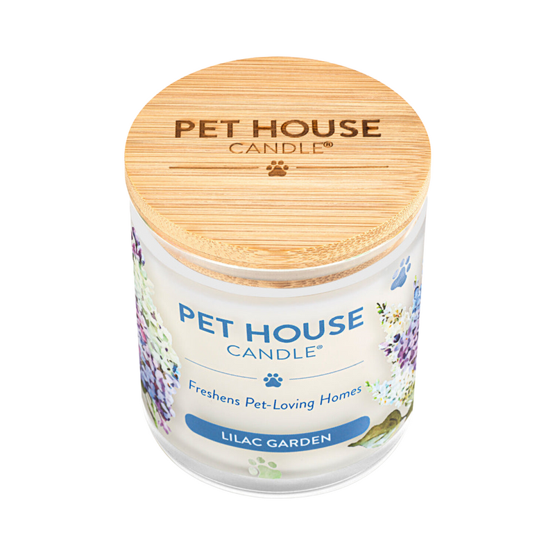 House Pet - Bougie de cire de soja 100% naturelle - Jardin Lilas - Grand 8,5 oz