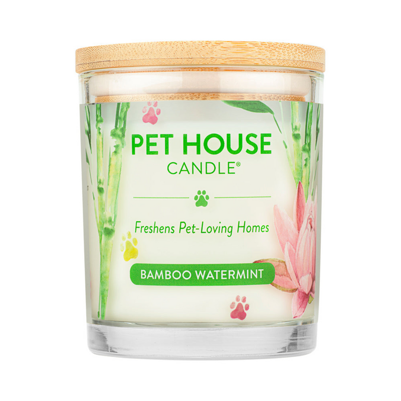 Pet House - Bougie de cire de soja 100% naturelle - Bamboo Mothermint - Large 8,5 oz