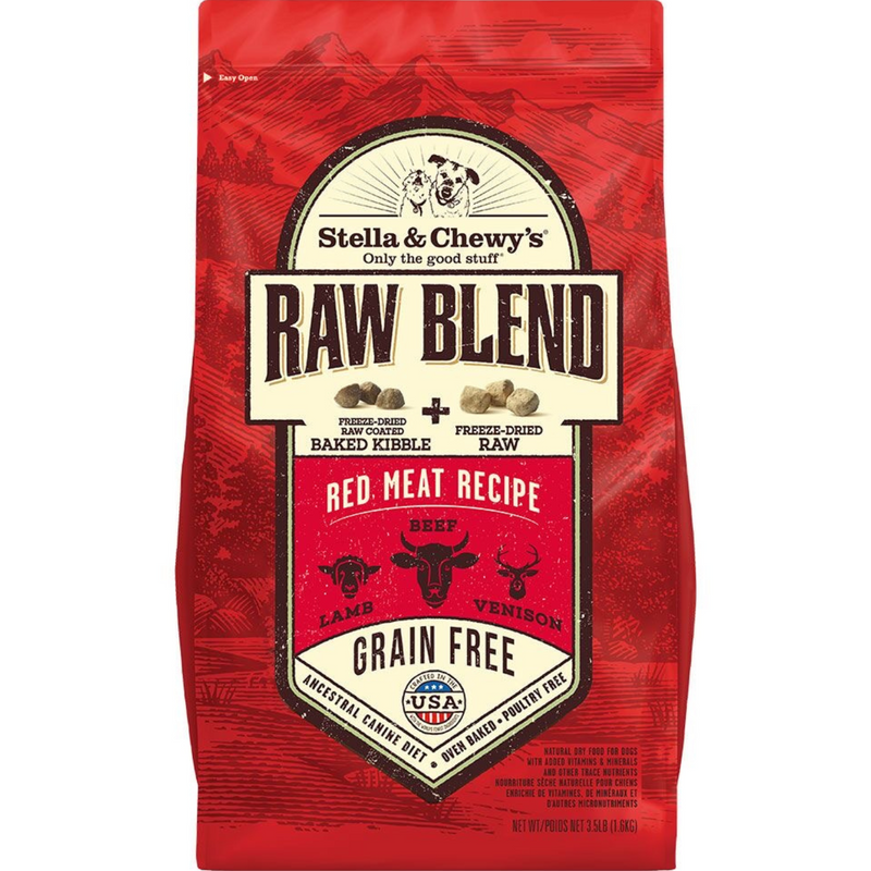 Dry Dog Food - Raw Blend - Grain Free - Red Meat