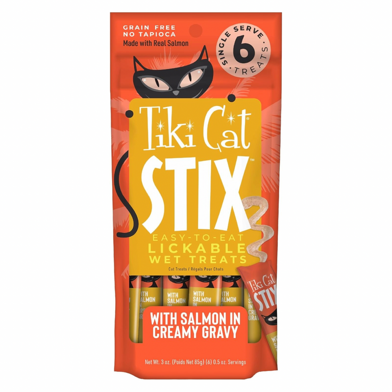 Cat Treat - STIX - Silky Smooth Meaty Treat - Salmon Mousse - 0.5 oz tube, pack of 6