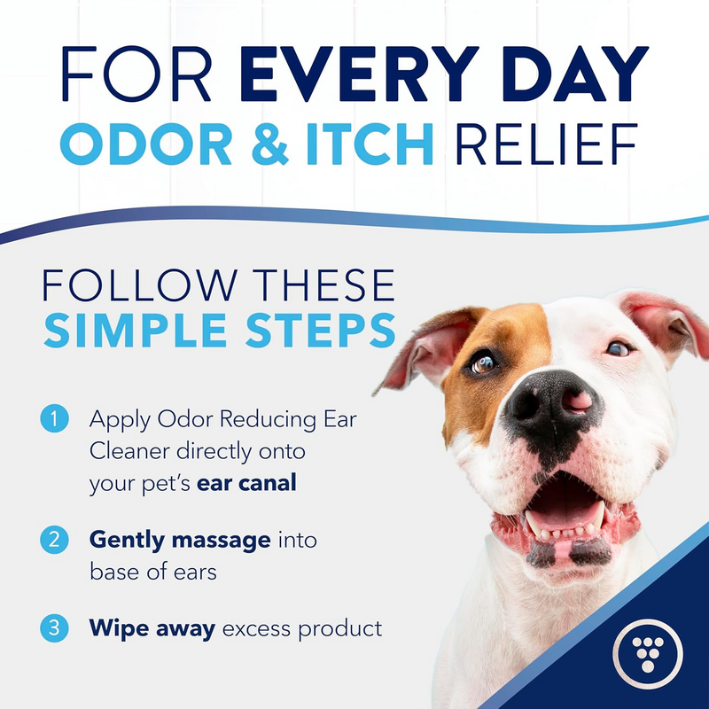 Odor Reducing & Itch Relief Ear Cleaner For Dogs & Cats - OXYMED - 4 fl oz