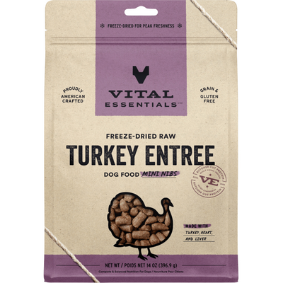 Freeze Dried Dog Food - Turkey Entree - Mini Nibs