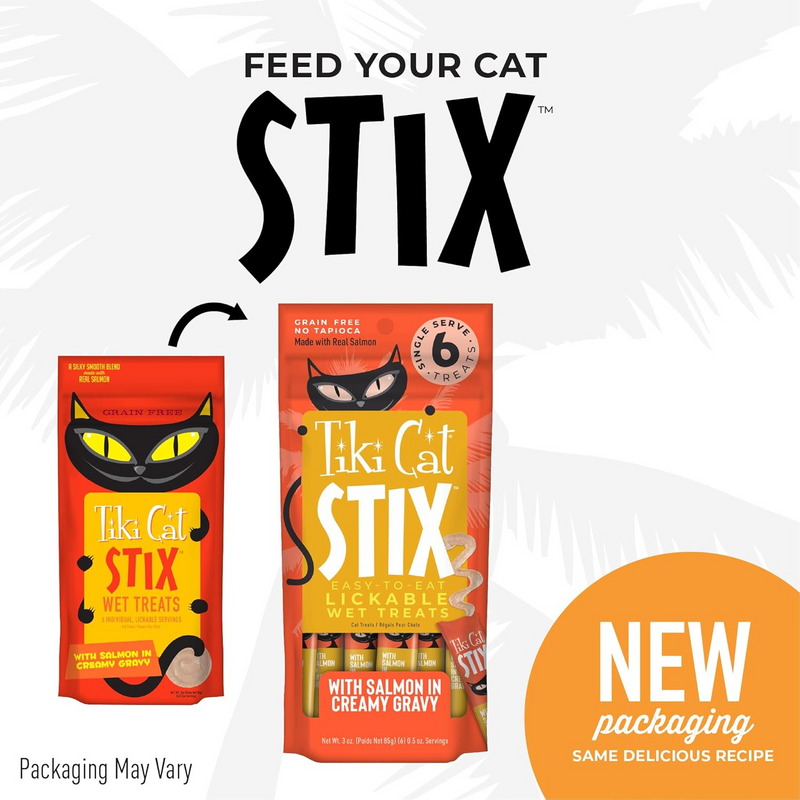 Cat Treat - STIX - Silky Smooth Meaty Treat - Salmon Mousse - 0.5 oz tube, pack of 6