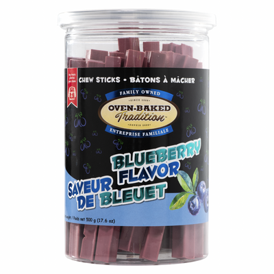 Dog Treat - Chew Stick - Blueberry Flavor - 500 g