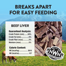 Freeze Dried Treat for Dogs & Cats - RAW REWARDS - Beef Liver
