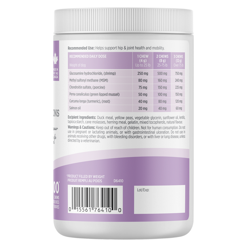 Dog Supplement - CARE - Hip & Joint - 100 chews