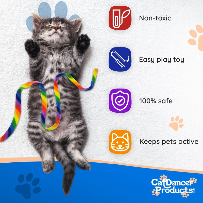 Interactive Cat Toy - Cat Charmer Rainbow Edition