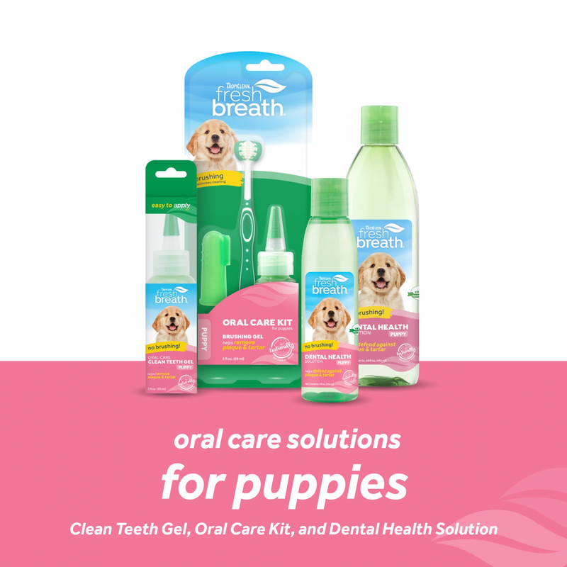 Dog Dental Health - FRESH BREATH - Oral Care Kit - Puppy