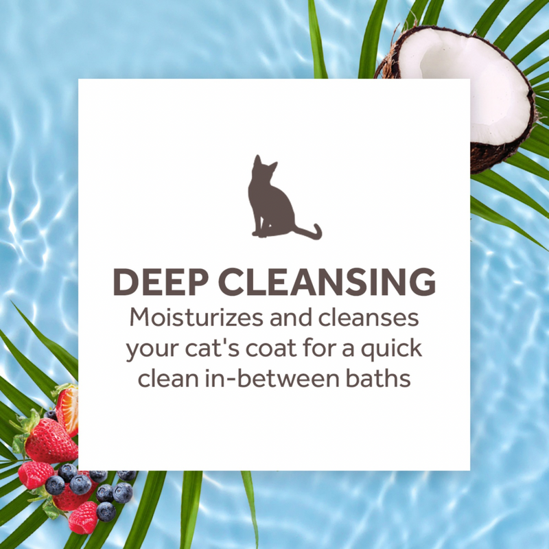 Waterless Cat Shampoo - Berry & Coconut Deep Cleansing - 7.4 fl oz