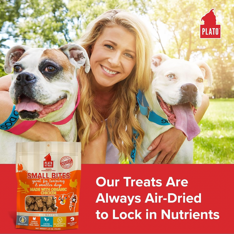 Air Dried Dog Treat - SMALL BITES - Organic Chicken