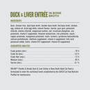 Canned Cat Food - CHUNKS & SHREDS - Duck & Liver Entrée