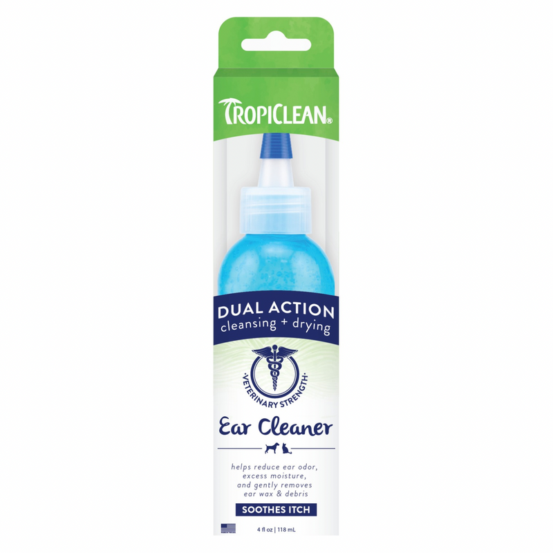 Dual Action Ear Cleaner For Dogs & Cats - 4 fl oz