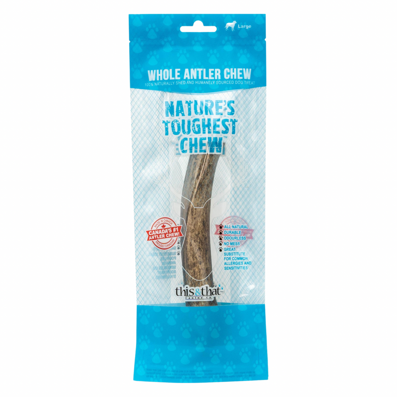 Natural Dog Chews - Whole Antler Chew