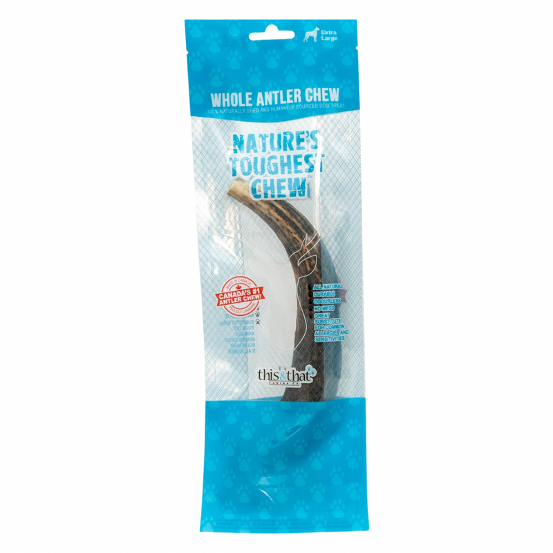 Natural Dog Chews - Whole Antler Chew