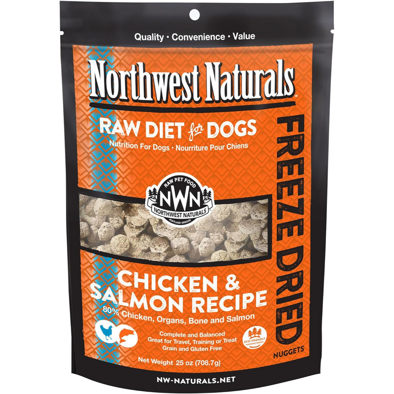 Freeze Dried Dog Food - Nuggets - Chicken & Salmon Recipe