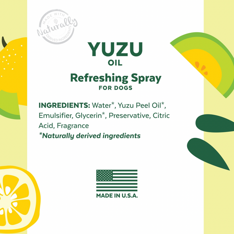 Dog Deodorizing Spray - ESSENTIALS - Yuzu Oil Refreshing - 8 fl oz