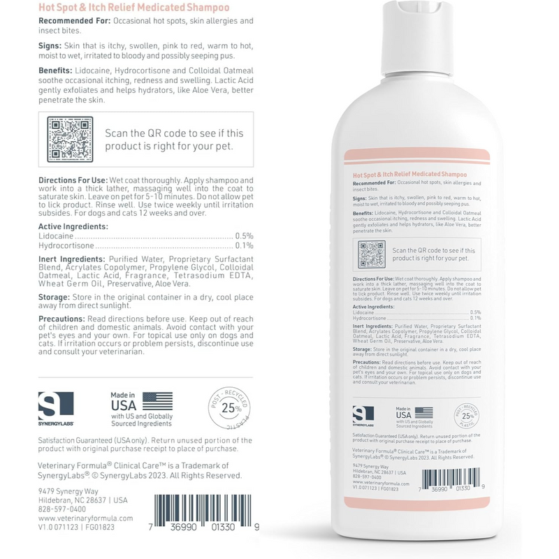 Hot Spot & Itch Relief Medicated Shampoo - 16 fl oz