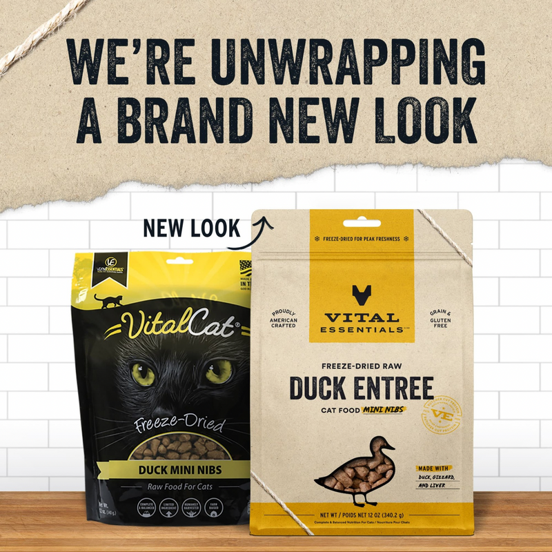 Freeze Dried Cat Food - Duck Entree - Mini Nibs