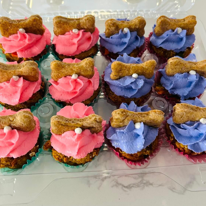 Frozen Hand-made Pupcakes (Assorted Color), 1 pc